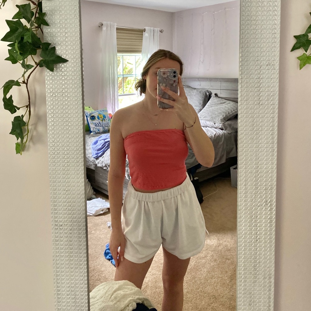 new coral tube top